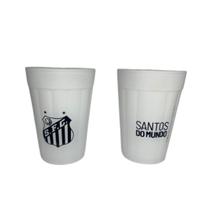 Conjunto 2 Copos Americanos Vidro Santos Branco Peixe