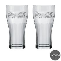 Conjunto 2 Copos Coca Cola 470ml Vidro Nadir Suco Agua Conjunto 2 Copos Coca Cola 470ml Vidro Nadir Suco Agua