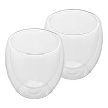 Conjunto 2 Copos de Café Parede Dupla de Vidro Borossilicato 80ml Lyor Conjunto 2 Copos de Café Parede Dupla de Vidro Borossilicato 80ml Lyor
