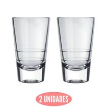 Conjunto 2 Copos Dose Caninha 100ml Shot Cachaça Nadir