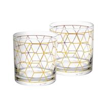 Conjunto 2 copos para whisky de vidro cube 320ml wolff Conjunto 2 copos para whisky de vidro cube 320ml wolff