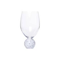 Conjunto 2 Copos Taça para Vinho em Cristal e Mármore Branco 520ml - Mart