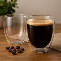Conjunto 2 Copos Vidro Café Chá Leite Servir Bebidas Mesa Presente Casa Cozinha Resistentes Conjunto 2 Copos Vidro Café Chá Leite Servir Bebidas Mesa Presente Casa Cozinha Resistentes
