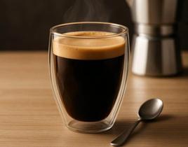 Conjunto 2 Copos Vidro Parede Dupla 350ml