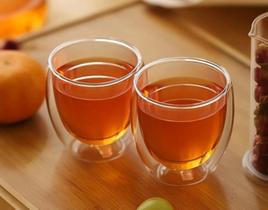 Conjunto 2 Copos Vidro Parede Dupla 80ml