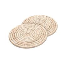 Conjunto 2 Descanso Panela de Fibra Natural Braid Conjunto 2 Descanso Panela de Fibra Natural Braid