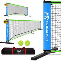 Conjunto 2 em 1 de 22 pés e 11 pés com rede de pickleball portátil Hoverphenix Conjunto 2 em 1 de 22 pés e 11 pés com rede de pickleball portátil Hoverphenix