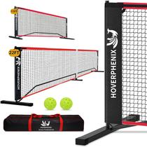 Conjunto 2 em 1 de 22 pés e 11 pés com rede de pickleball portátil Hoverphenix