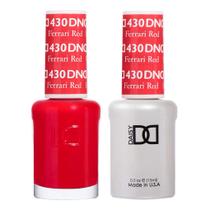 Conjunto 2 em 1 de esmalte em gel Daisy DND Ferrari Red 430 15 mL x1