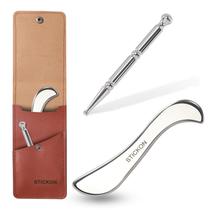 Conjunto 2 em 1 STICKON de Gua Sha em Aço Inoxidável e Caneta de Acupressão Conjunto 2 em 1 STICKON de Gua Sha em Aço Inoxidável e Caneta de Acupressão