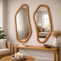 Conjunto 2 Espelhos com Moldura Mdf Symetrio Conjunto 2 Espelhos com Moldura Mdf Symetrio