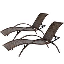 Conjunto 2 Espreguiçadeiras Esteira Ipanema 7 Regulagens Para Área de Piscina em Fibra Sintética - Pedra Ferro Conjunto 2 Espreguiçadeiras Esteira Ipanema 7 Regulagens Para Área de Piscina em Fibra Sintética - Pedra Ferro