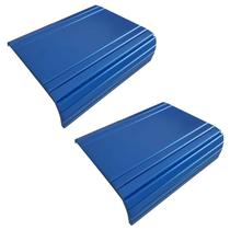 Conjunto 2 Esteiras de Braço para Sofá Flexível Suporte Reto Azul Royal Sete Estrela