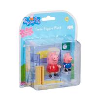 Conjunto 2 Figuras Da Peppa / Peppa Pig E George - Sunny
