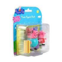 Conjunto 2 Figuras Da Peppa / Peppa Pig E Papai Pig - Sunny