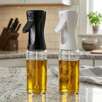 Conjunto 2 Frascos Vidro Com Gatilho Spray 240ml Para Temperar Salada E Grelhados Dieta Kit 2 Peças Conjunto 2 Frascos Vidro Com Gatilho Spray 240ml Para Temperar Salada E Grelhados Dieta Kit 2 Peças
