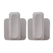 Conjunto 2 Ganchos de Parede Suporte Adesivo Alta Fixação Para Pendurar Até 4kg Acabamento Fosco Fácil Instalação Sem Furos OU Conjunto 2 Ganchos de Parede Suporte Adesivo Alta Fixação Para Pendurar Até 4kg Acabamento Fosco Fácil Instalação Sem Furos OU