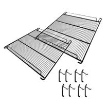 Conjunto 2 Grades Prateleiras Para Freezer Conservador Vf55 Preta 64 x 54 - Metalfrio Conjunto 2 Grades Prateleiras Para Freezer Conservador Vf55 Preta 64 x 54 - Metalfrio