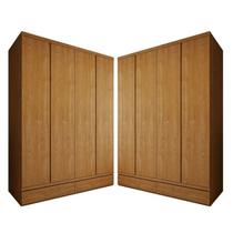 Conjunto 2 Guarda-roupa 4 Portas 3 Gavetas 100% Mdf Urbano