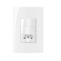 Conjunto 2 Interruptor Paralelo + Tomada 10A 4x2 Sleek MarGirius