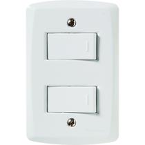 Conjunto 2 Interruptor Simples 10A/250V Lux2 Br Tramontina