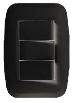 Conjunto 2 Interruptor Simples 10A Pezzi Preta Classica