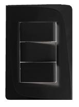 Conjunto 2 Interruptor Simples 10A Pezzi Preta Tendenza