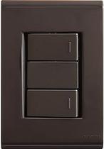 Conjunto 2 Interruptor Simples 10A PRETO Liz