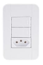 Conjunto 2 Interruptor Simples Tomada 20a Tablet 57240071 Conjunto 2 Interruptor Simples Tomada 20a Tablet 57240071