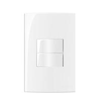 Conjunto 2 Interruptor Tecla Simples 4x2 Sleek MarGirius