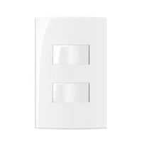 Conjunto 2 Interruptor Tecla Simples Separado 4x2 Sleek MarGirius Conjunto 2 Interruptor Tecla Simples Separado 4x2 Sleek MarGirius