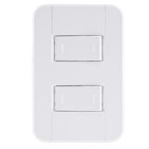 Conjunto 2 Interruptores 10A Paralelo 4x2 Branco 250V TABLET
