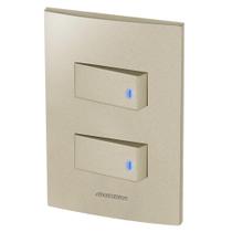Conjunto 2 Interruptores Led - Inova Champanhe - Acp32
