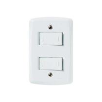 Conjunto 2 Interruptores Paralelo 10A Tramontina Lux2 Branco - 250V