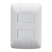 Conjunto 2 Interruptores Paralelos Aria 4x2 Branco 6a 250v