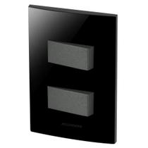 Conjunto 2 Interruptores Paralelos - Inova Black / Grafite Conjunto 2 Interruptores Paralelos - Inova Black / Grafite
