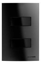 Conjunto 2 Interruptores SIMP 10ax 250v 4x2 Preto BUP Soprano