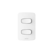 Conjunto 2 Interruptores Simples 10A 250V~ 4x2 Gracia Alumbra Branco