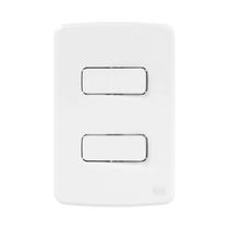 Conjunto 2 interruptores simples 10a branco composé - weg