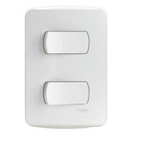 Conjunto 2 Interruptores Simples 10A Miluz Schneider S3B62110