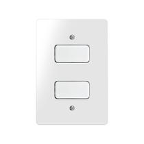 Conjunto 2 Interruptores Simples 6A 4X2 Branco Renova