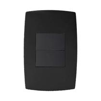 Conjunto 2 Interruptores Simples Com Placa Home
