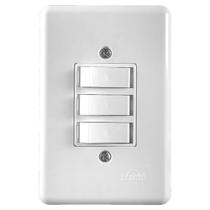 Conjunto 2 Interruptores Simples e 1 Interruptor Paralelo 6A 250V Stylus Ilumi