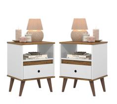Conjunto 2 Mesa de cabeceira 1 Gav - Ted - Cores Conjunto 2 Mesa de cabeceira 1 Gav - Ted - Cores
