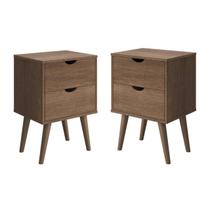 Conjunto 2 Mesa De Cabeceira Decore Madri Retrô Para Quarto