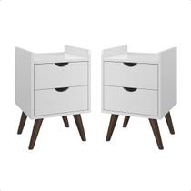 Conjunto 2 Mesa De Cabeceira Estilo Retrô Grécia