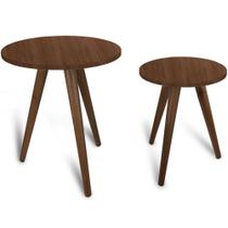 Conjunto 2 Mesas De Canto Lateral Lisboa Pé Palito Villandry Conjunto 2 Mesas De Canto Lateral Lisboa Pé Palito Villandry