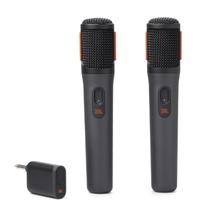 Conjunto 2 Microfones Sem Fio JBL PartyBox Original Bluetooth Bateria Recarregável para Karaokê Conjunto 2 Microfones Sem Fio JBL PartyBox Original Bluetooth Bateria Recarregável para Karaokê