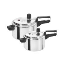 Conjunto 2 Panela de Pressão 2,5 Litros e 4,5 Litros Polida - Kit 2 Peças