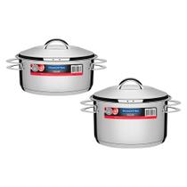 Conjunto 2 Panelas em Aço Inox com Fundo Triplo Solar PIT 1 e 2 - Tramontina